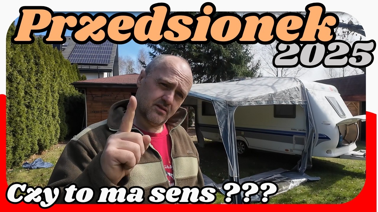 Rozkładamy przedsionek do przyczepy kempingowej z stelażem karbonowym. #116