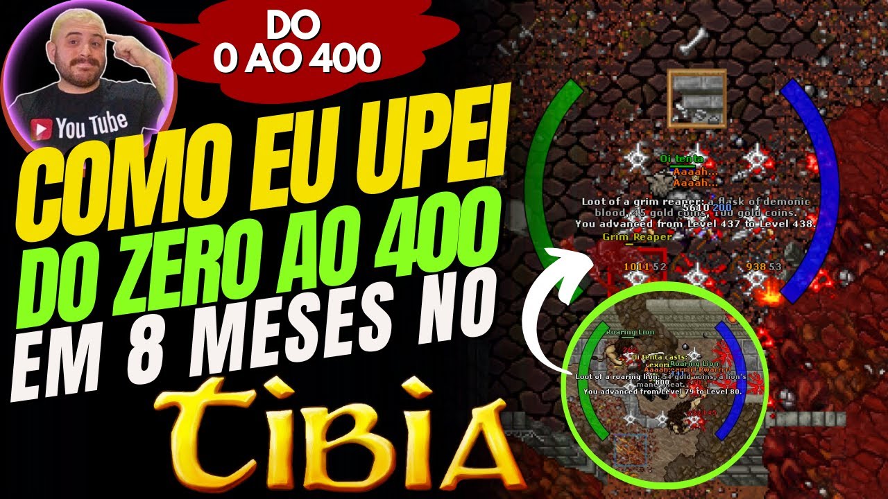 COMO EU UPEI 400 LEVEIS EM 8 MESES NO TIBIA SENDO INICIANTE NO JOGO