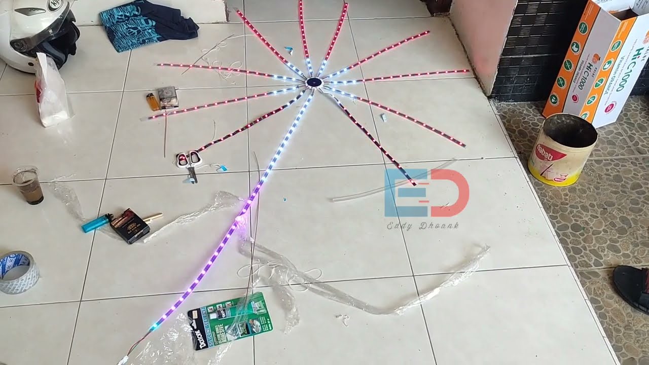 Lampu Led Agustusan Model Kembang Api