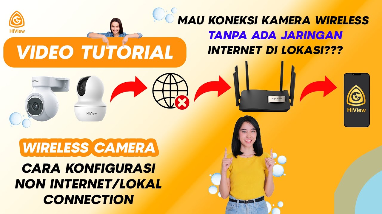 TUTORIAL CONNECT WIRELESS CAMERA HIVIEW TANPA INTERNET