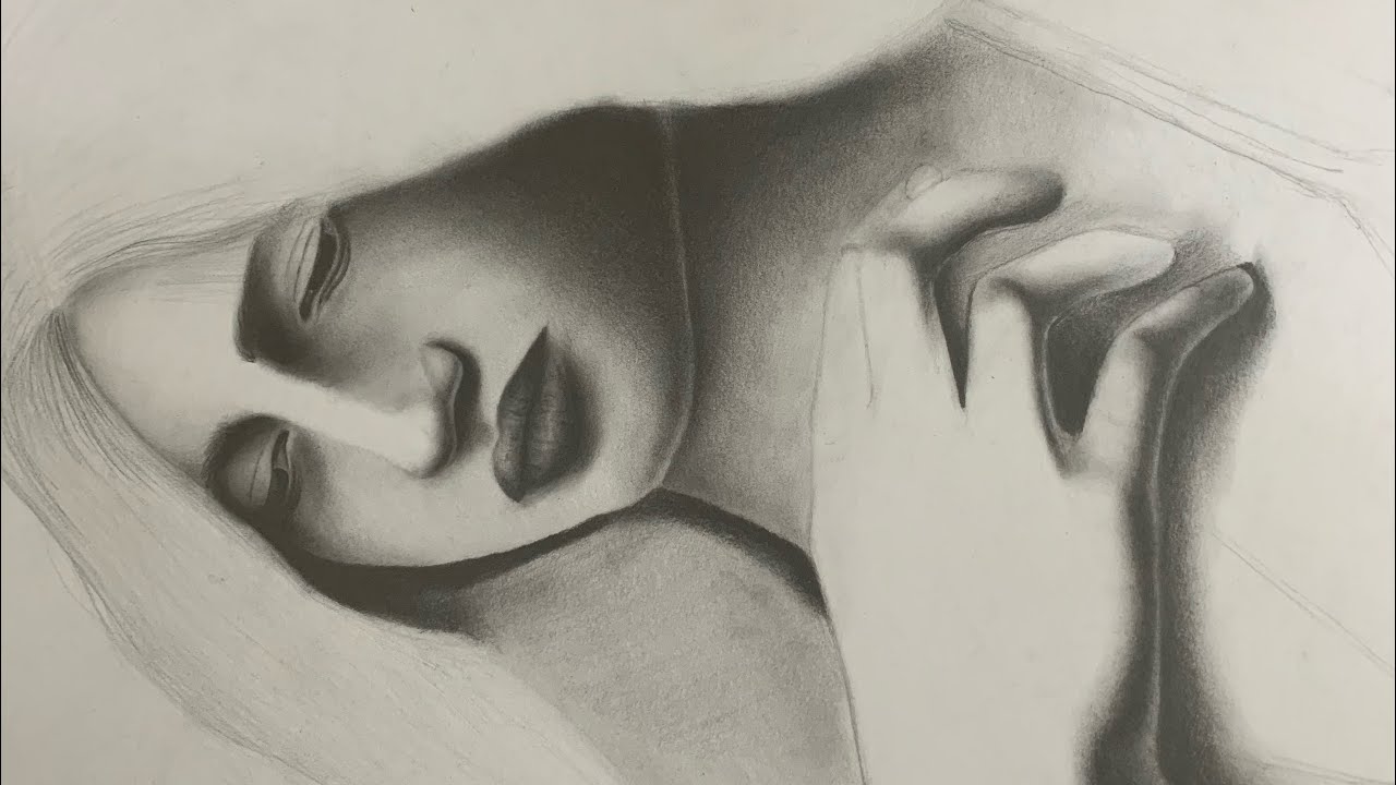 How to shading a portrait with pencil