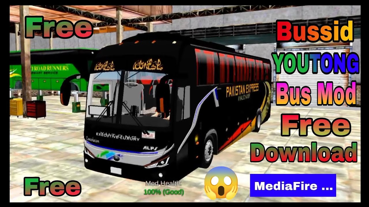 Bussid YouTong Bus Mod For Bus Simulator Indonesia Free Link in Depcraition 👇😱