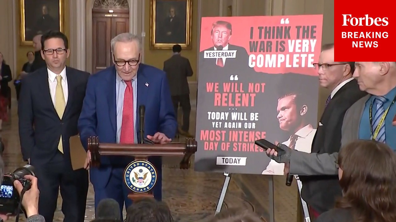 JUST IN: Schumer And Schatz Torch Trump, Hegseth For Conflicting Iran War Claims