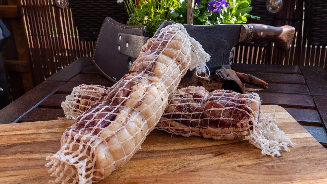 Pancetta selber machen! Speck kalträuchern.