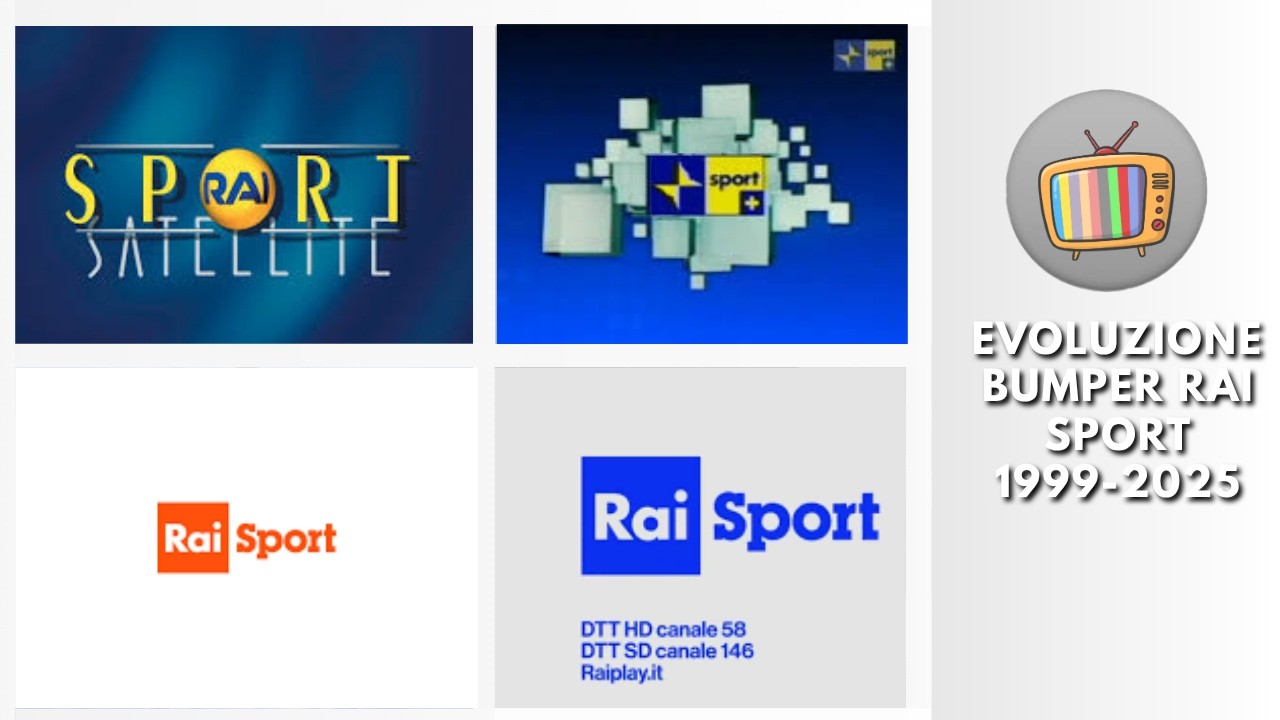 Evoluzione Bumper Rai Sport 1 e Rai Sport 2 (1999-2025)