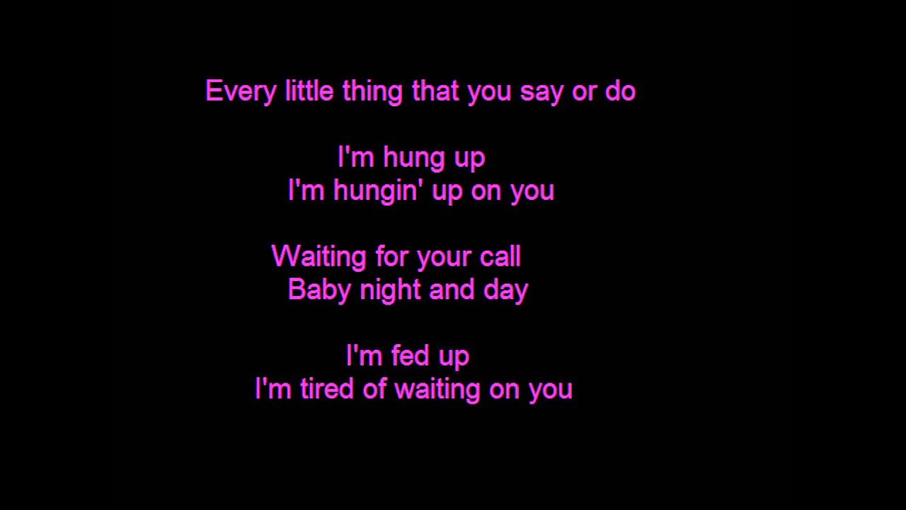 Madonna - Hung Up - Lyrics