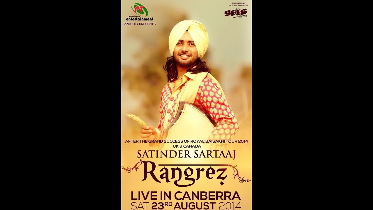 Zindgi Satinder Sartaaj Canberra Live