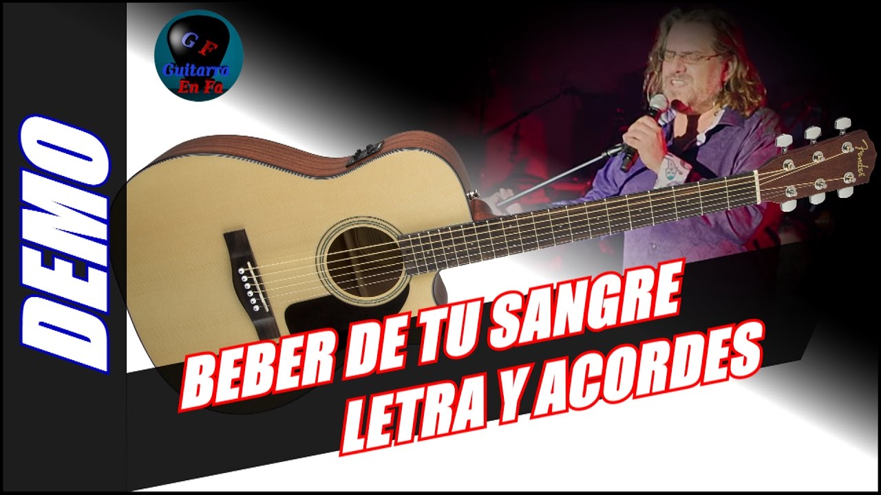 BEBER DE TU SANGRE Letra y Acordes - Los Amantes de Lola - (DEMO)