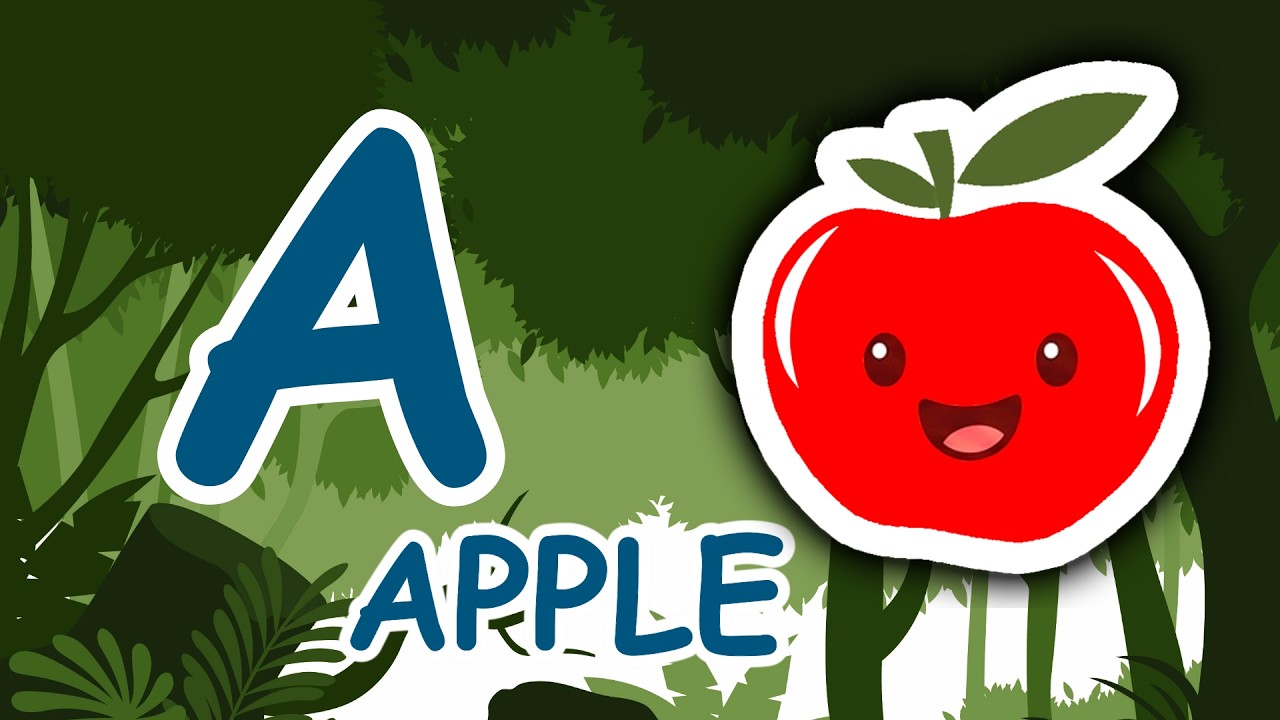 ABC Kids Kuchiku🍎 - A for Apple - Toddlers Learning English - Bacho Ki abcd पढ़ाई