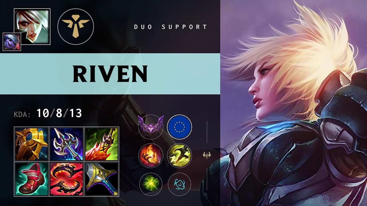 Riven Support vs Seraphine - EUNE Master Patch 26.13