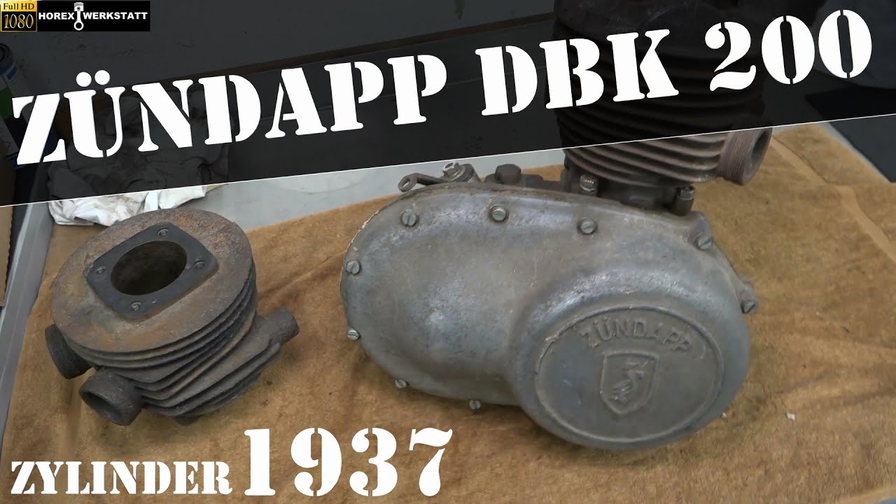 Zündapp DBK200 Zylinder von 1937 aufarbeiten | Restore old motorcycle cylinder