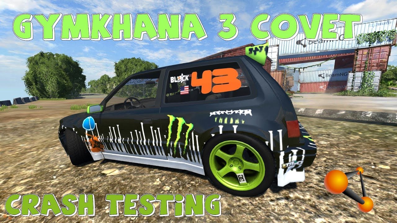 BeamNG Drive Gymkhana 3 Covet Crash Testing #48 - Insanegaz