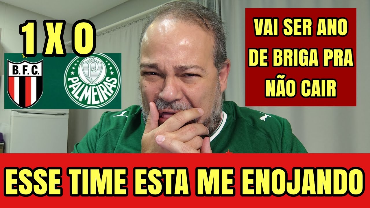 VERGONHA! PALMEIRAS APÁTICO PERDE PRO BOTAFOGO SP, MESMO COM 1 A MAIS EM GRANDE PARTE DO JOGO! 