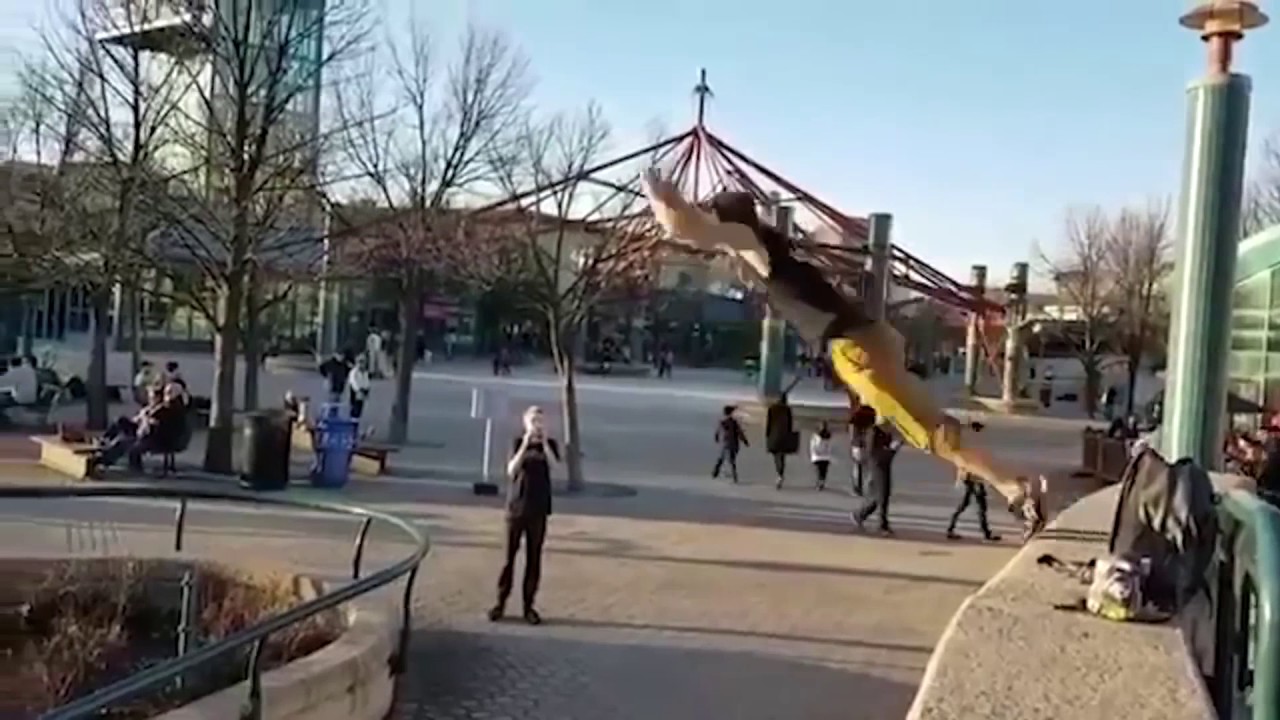 Parkour Fails with Cartoon Sound Fx TWO