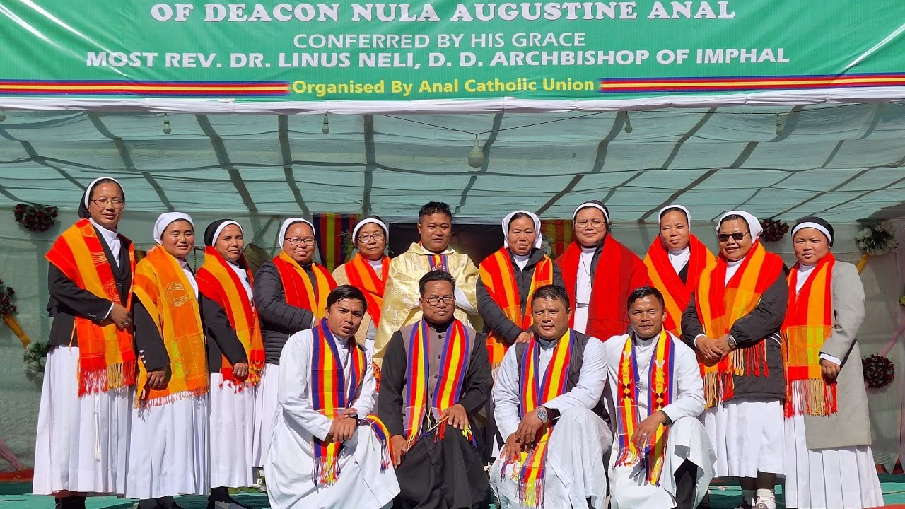 The Anal Naga Priest's and Nuns. Priestly Ordination of Deacon Nula Augustine Anal on 18 Jan 2025.