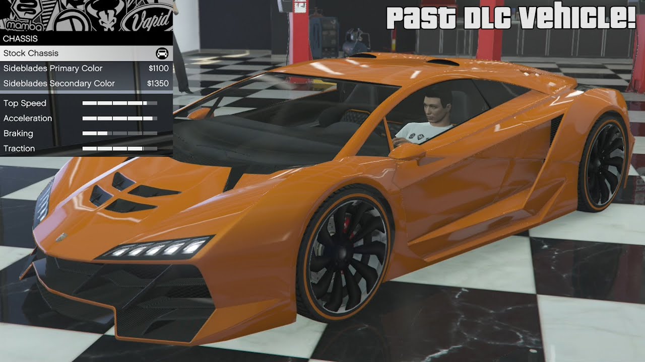 GTA 5 — Кастомизация автомобиля из прошлого DLC — Pegassi Zentorno (Lamborghini Sesto Elemento / ...