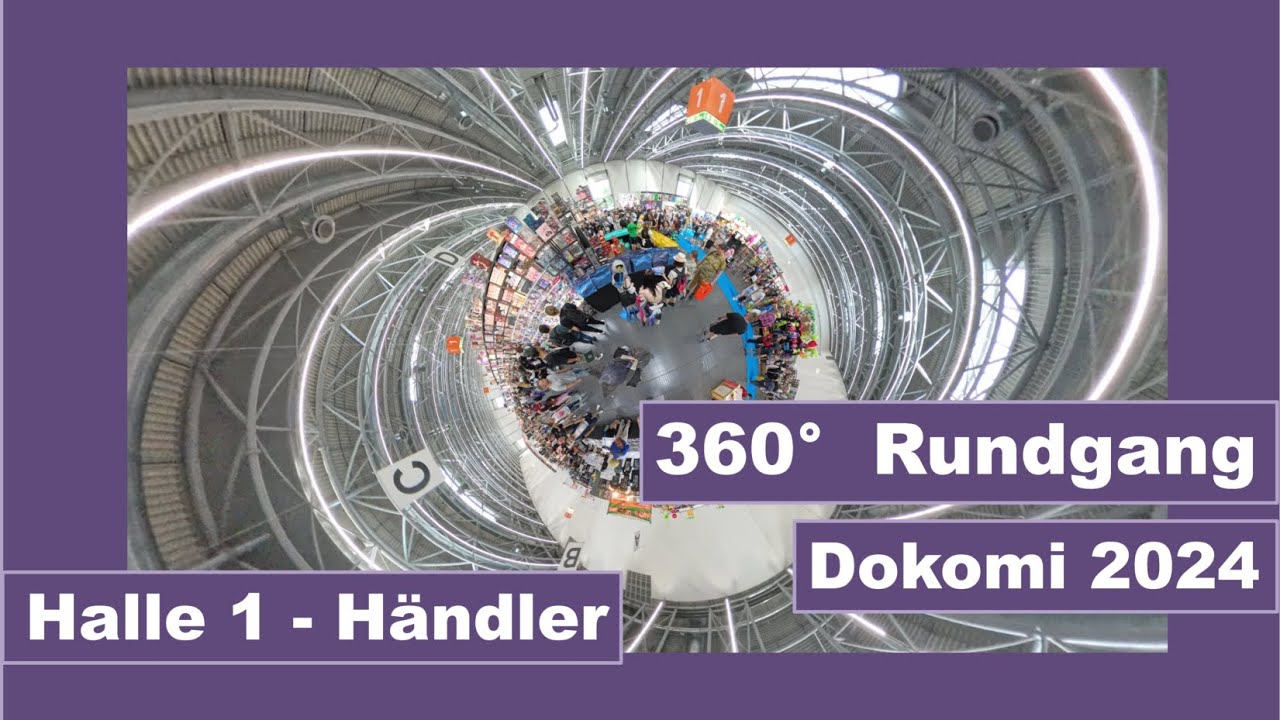 Dokomi - 360° Rundgang auf der #dokomi  #2024 Halle 1 - Händler #ASMR #Conrundgang