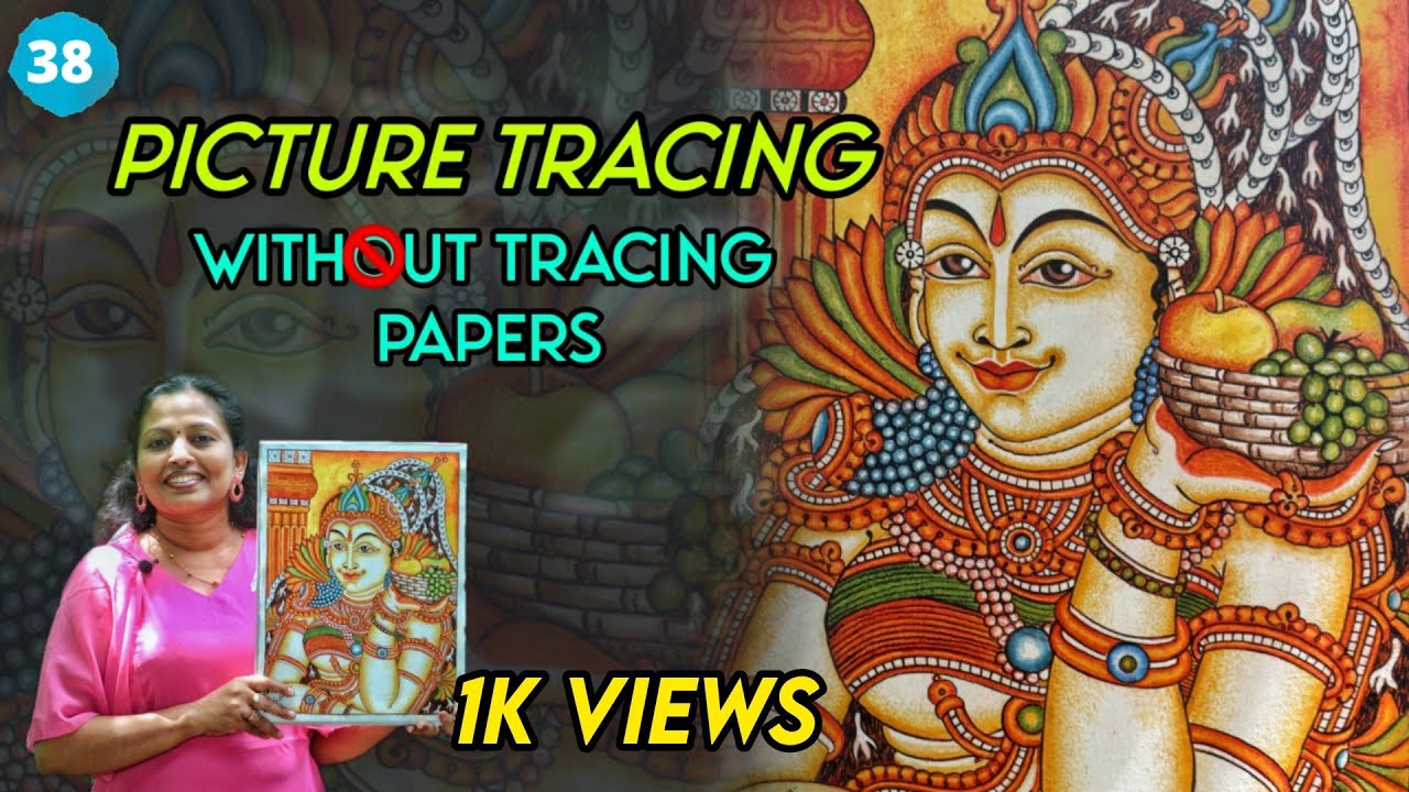 TRACING TRICK WITHOUT CARBON PAPER | MURAL PAINTING || 38