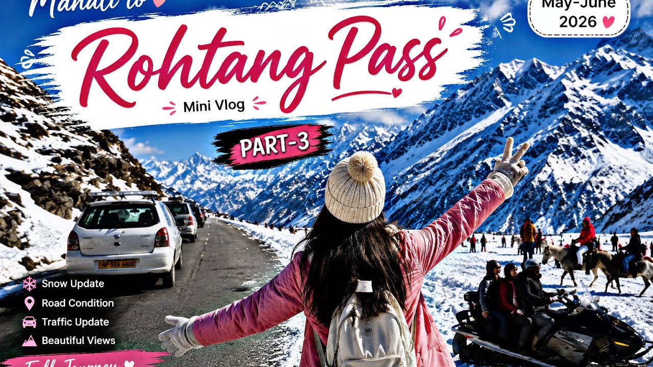Rohtang pass 2026☃️😍| Rohtang Pass Current Situation❄️| Manali To Rogtang Pass Road Trip