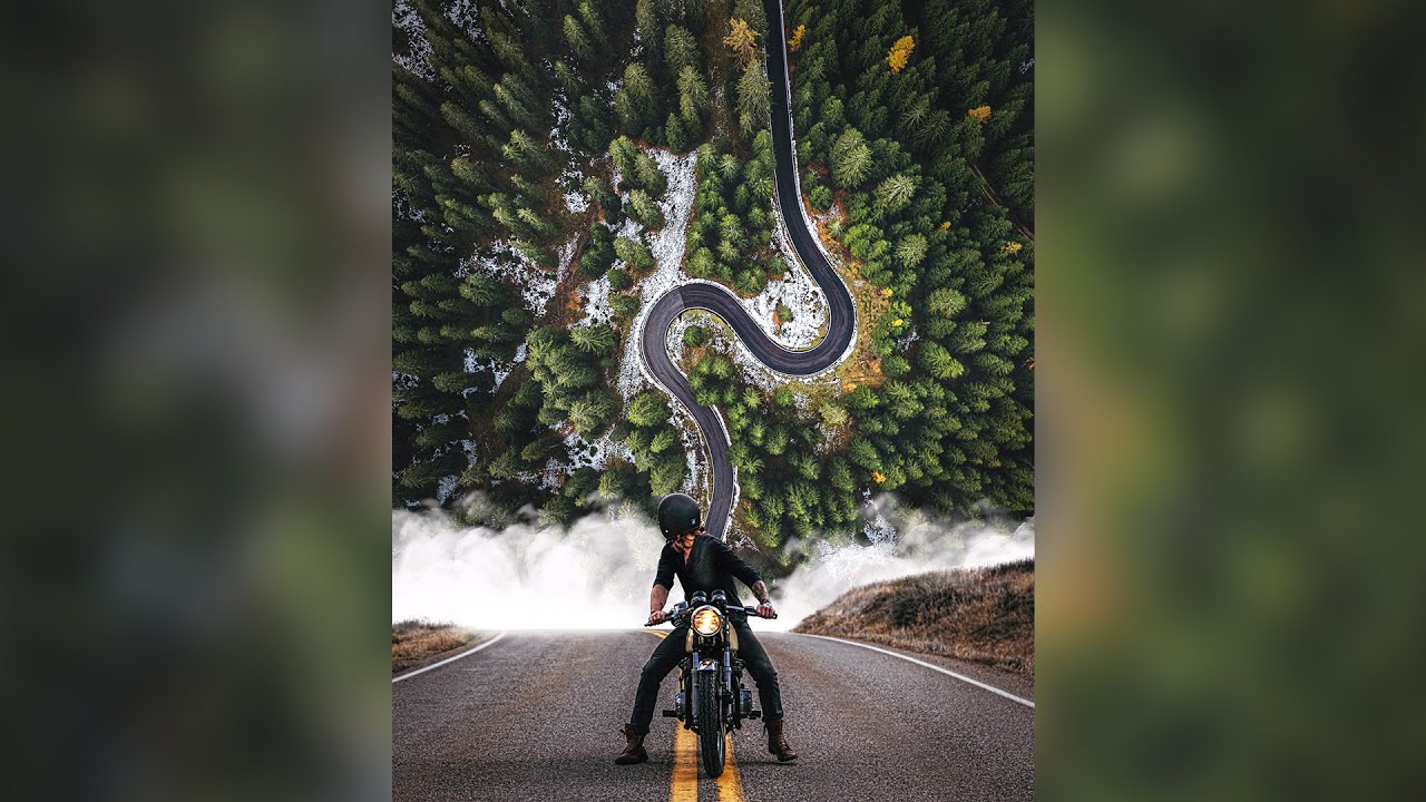 Surreal Road View Photo Manipulation Photoshop Tutorial #photoshop #photoediting