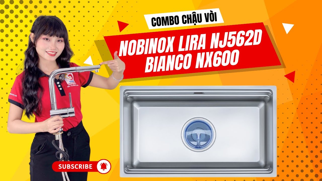 Review Combo Chậu Vòi Nobinox Lira NJ562D & Bianco NX600: Sang Trọng & Đẳng Cấp Cho Bếp Hiện Đại