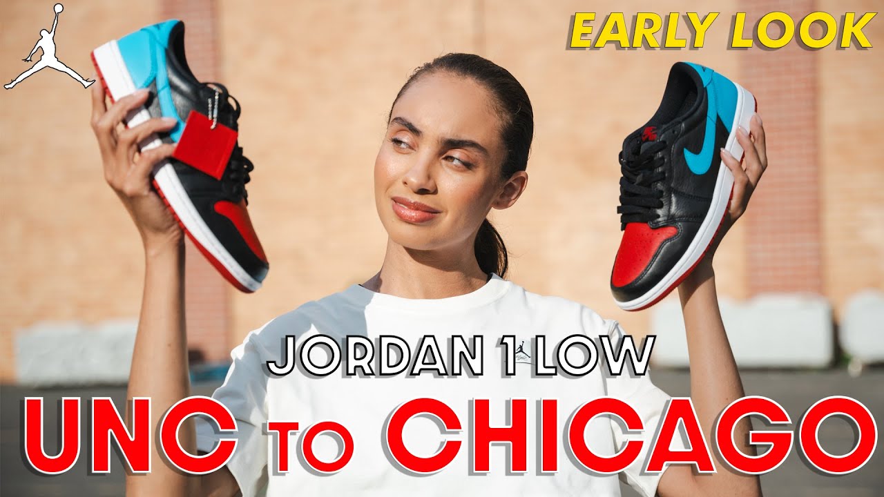 Are they BETTER AS A LOW? UNC to Chicago Jordan 1 EARLY LOOK  Review; Styling with Jordan Apparel