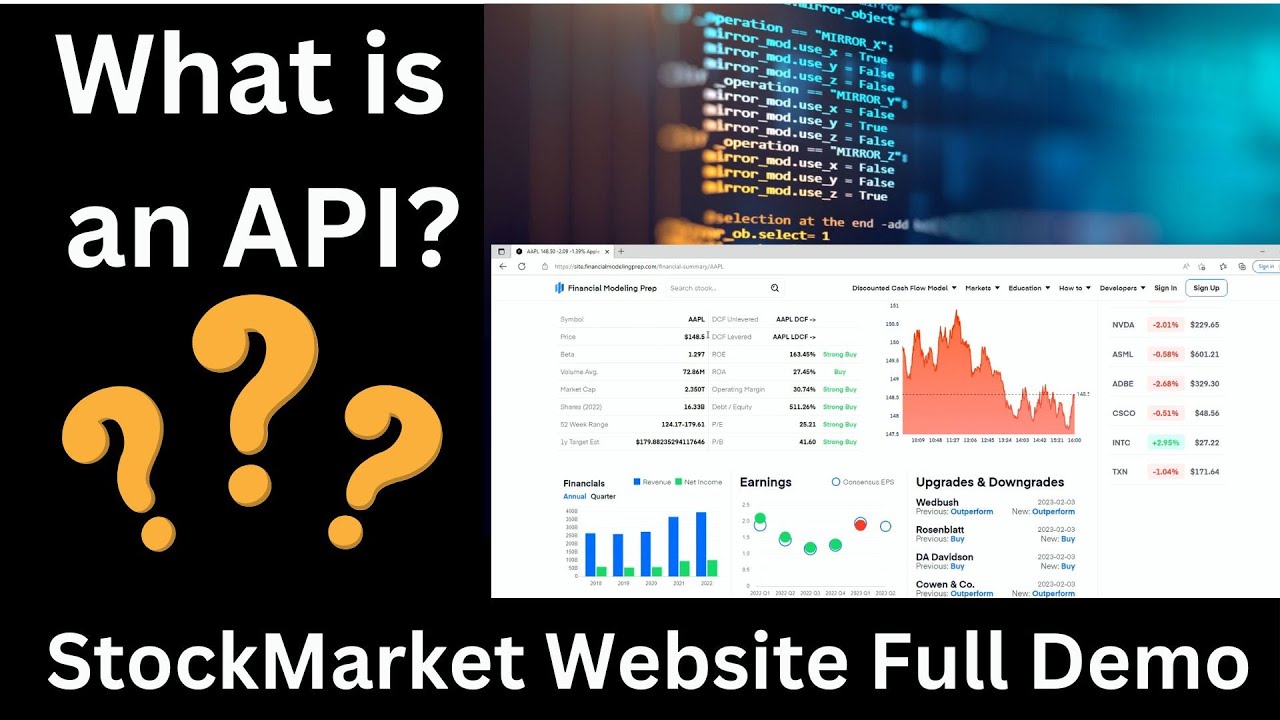 What is an API? | Easy explanation and stock market website demo