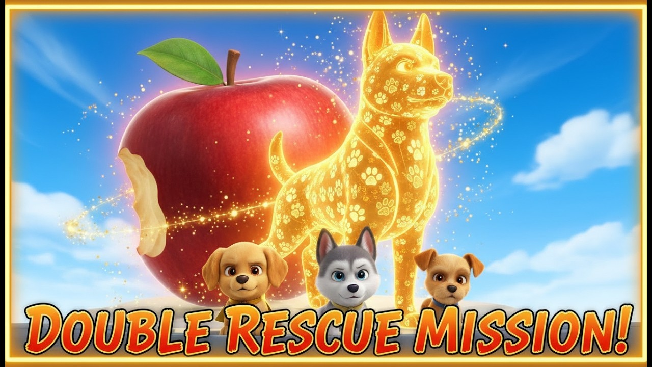 PAW Patrol: The Giant Apple Chase & The Mystery of the Golden Statue! 🍎🐕