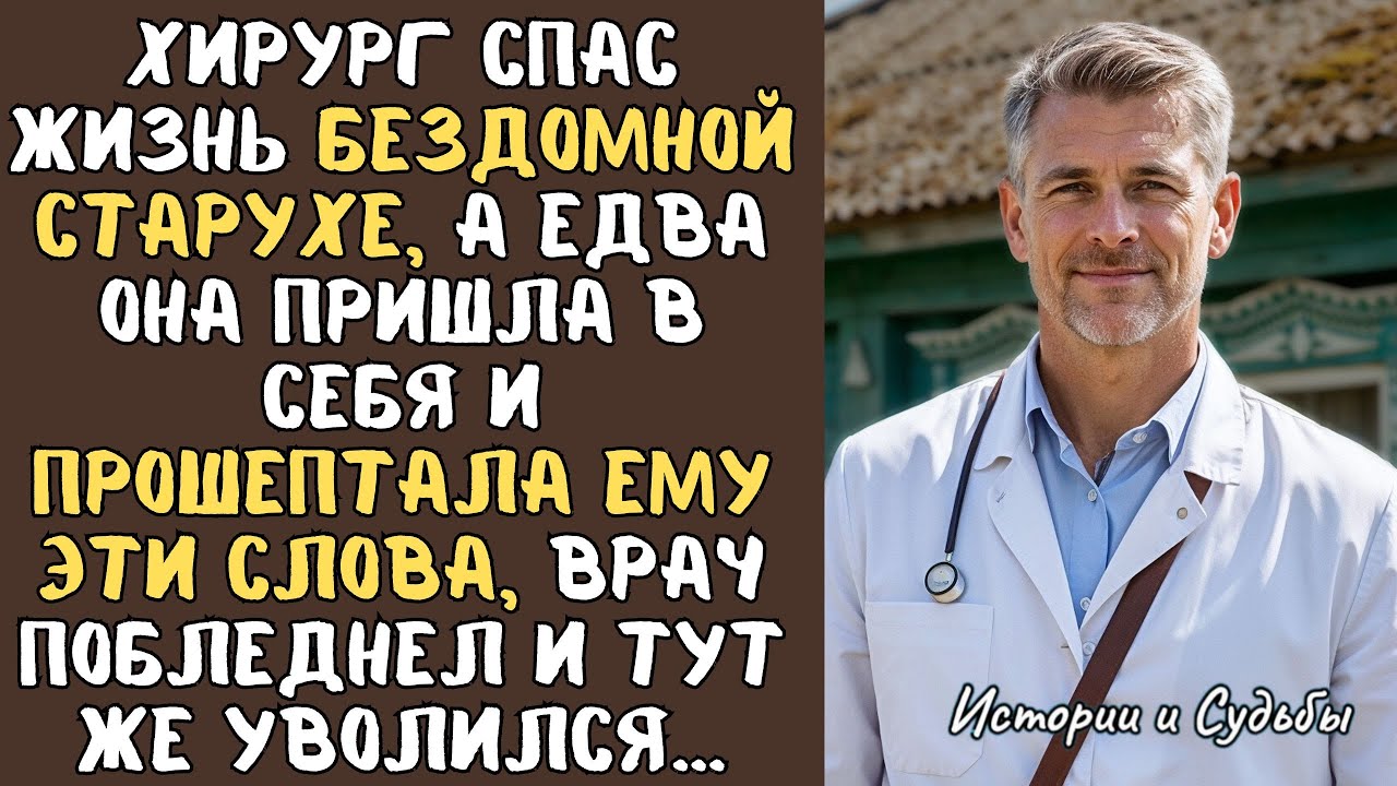 Хирург спас жизнь БЕЗДОМНОЙ старухе, а едва она пришла в себя и прошептала ему ЭТИ СЛОВА...