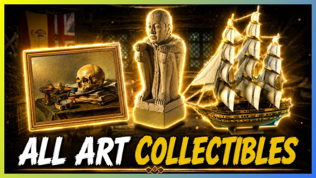 AC Black Flag Resynced: All Art Locations - Art Pieces, Paintings & Ship Models (Dilettante Trophy)