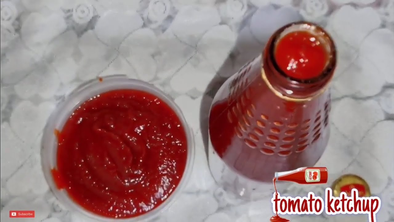 घर पर बनाए टोमैटो केचअप  जो मार्केट वाले से भी बेस्ट हो 😋- homemade tomato ketchup/ sauce #ramadan 