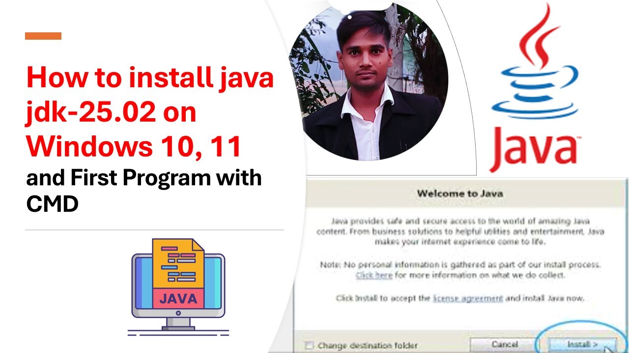 How to  Installation JAVA in Windows 10 ,11  jdk 25.02 @ITSonu7i