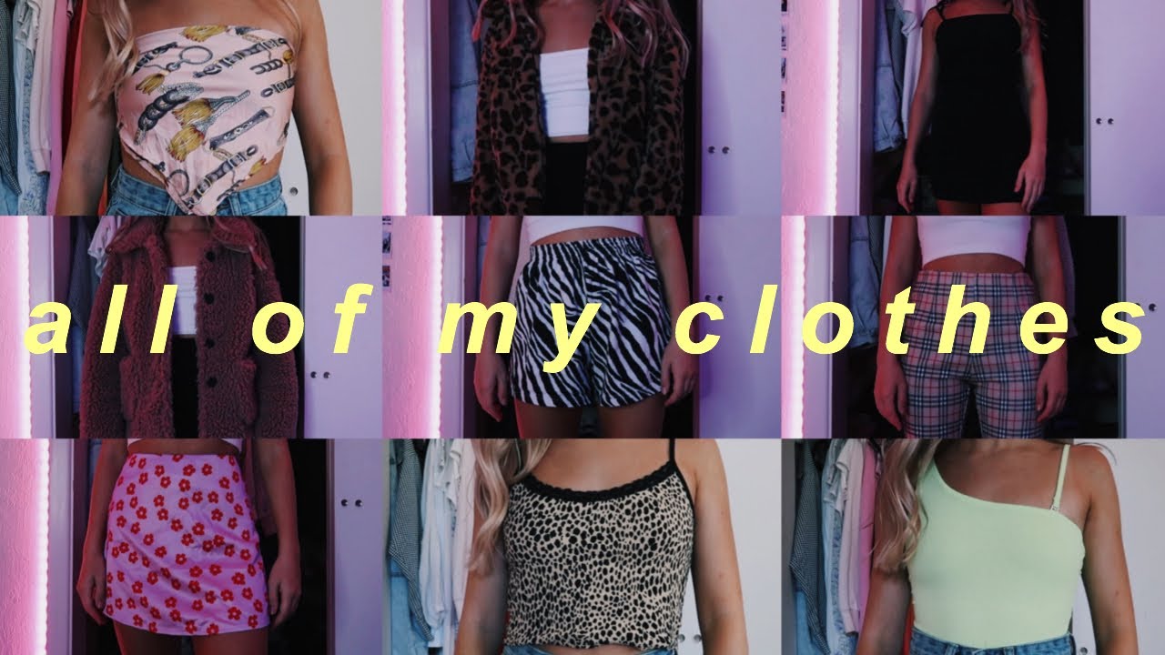 trying on EVERYTHING in my closet 2020 *this took 8 hours lol*