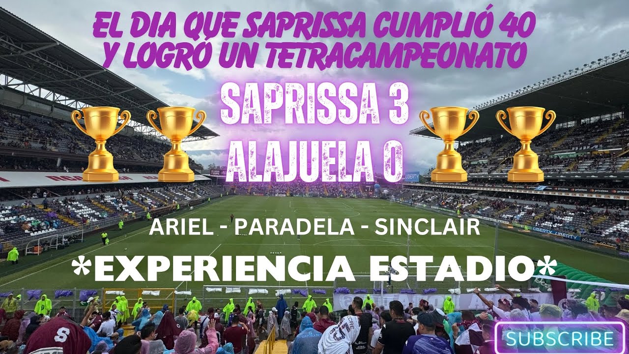 SAPRISSA CAMPEÓN… Camino a la 🏆#40… Lo que se sintió estar ahí… #saprissa #respect