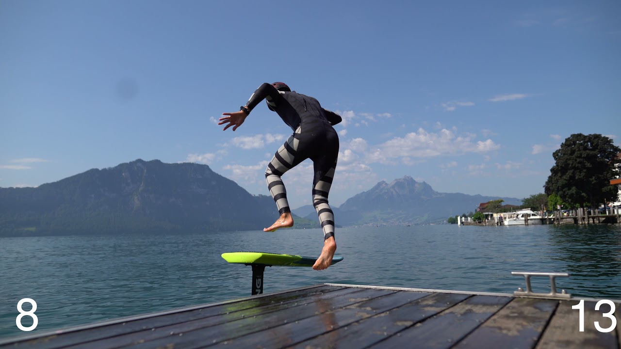 Tag 9 - Pumpfoil Lernen in Weggis mit Mike - Gong Foil