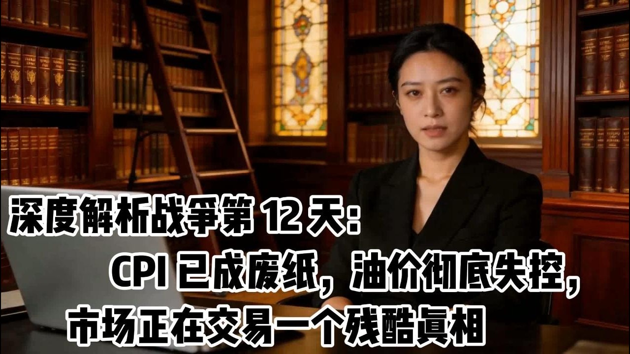 深度解析战争第 12 天：CPI 已成废纸，油价彻底失控，市场正在交易一个残酷真相#黄金 #金价 #美国CPI #零距离看懂财经 #投资 #财经 #美股