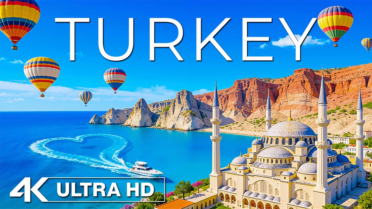Turkey 4K 🇹🇷 Deep Voyage | Cappadocia Balloons, Turquoise Coast & Timeless Escape