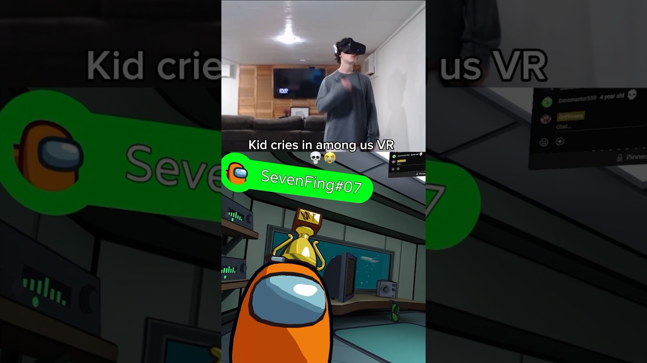 Kid Cries in Among Us VR