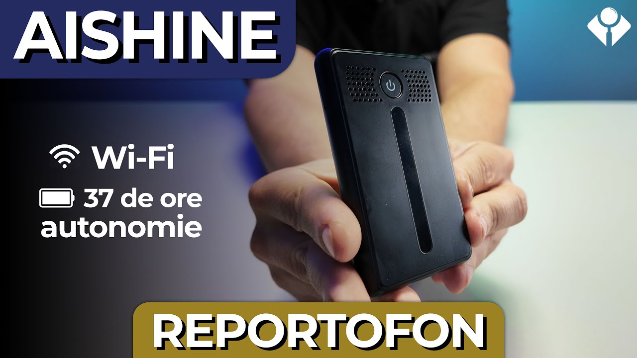 Reportofon smart cu Wi-Fi și ascultare de la distanță | Aishine AI-AR02