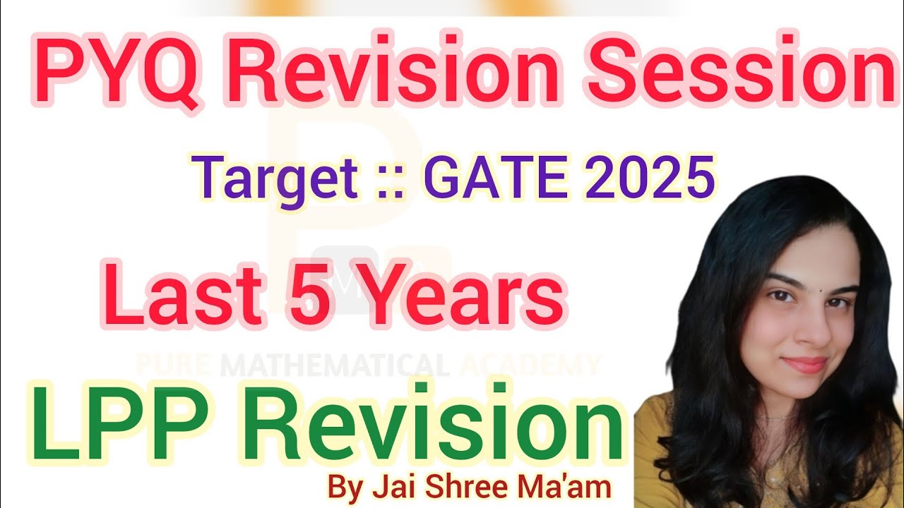 GATE Last 5 Years LPP Solution | GATE LPP Previous Year Question Practice | GATE 2020 to 2024 LPP