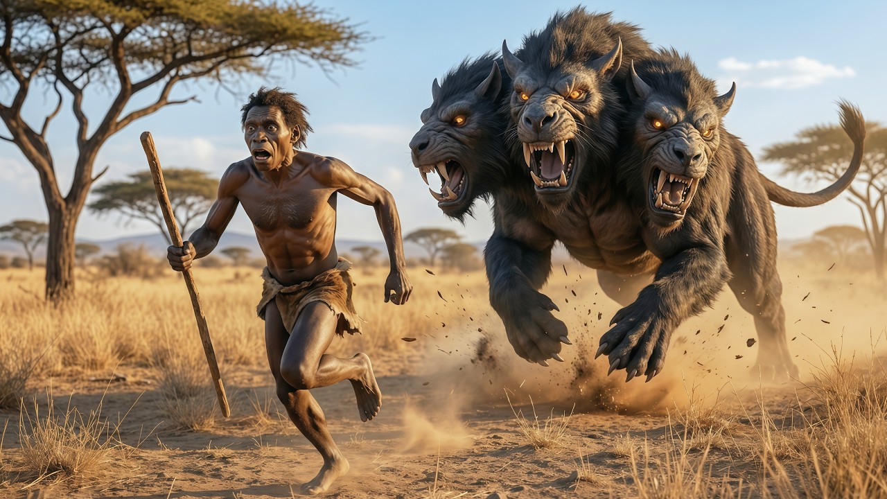 Ancient Survival Story | Early Human Survives an Attack from Cerberus