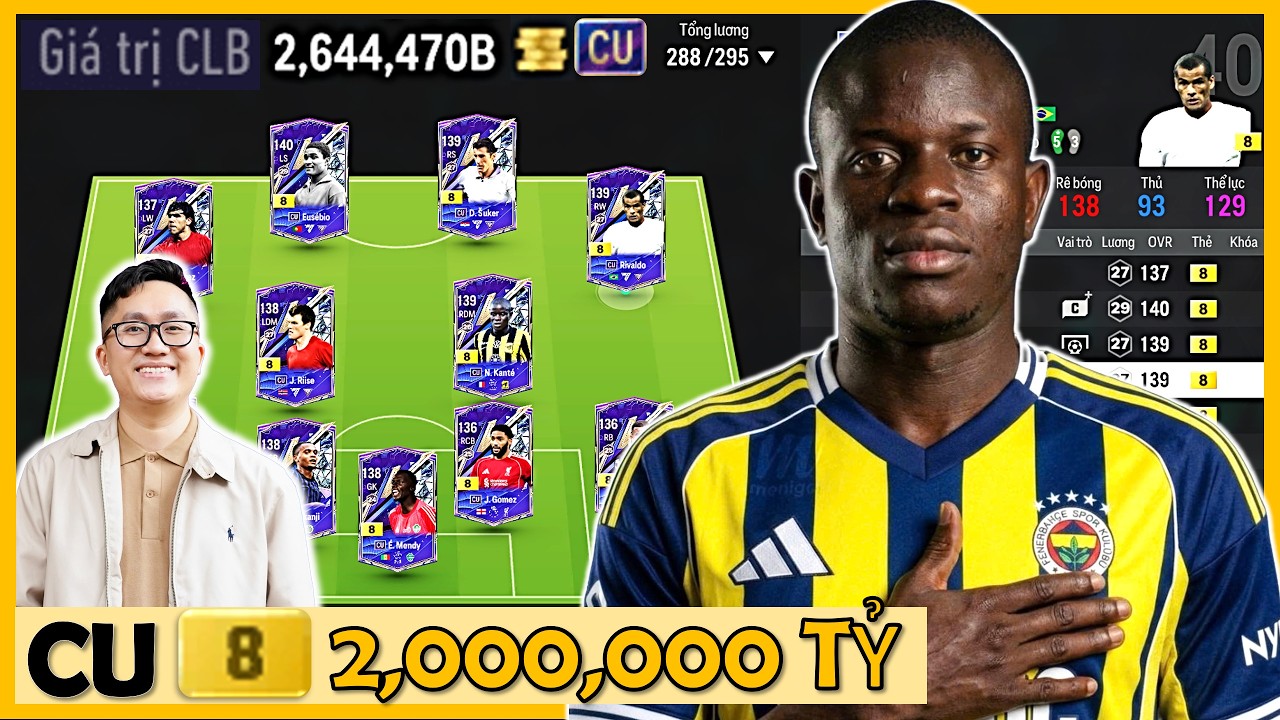 Vua Chúa 2,000,000 Tỷ ĐẸP NHẤT TẦM GIÁ I Love Mang Về Siêu Đội Hình CU +8 Cùng Cụ EUSEBIO CU +8