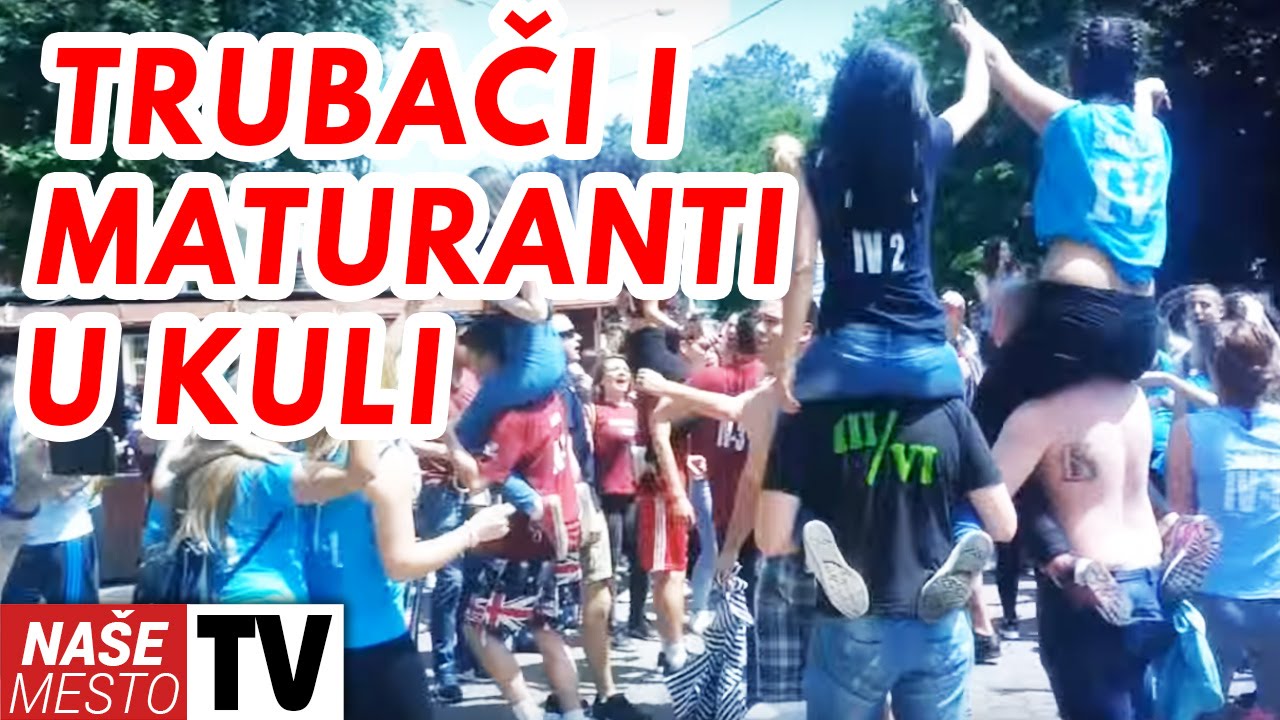 TRUBAČI i maturanti - Proslava na Trgu u KULI