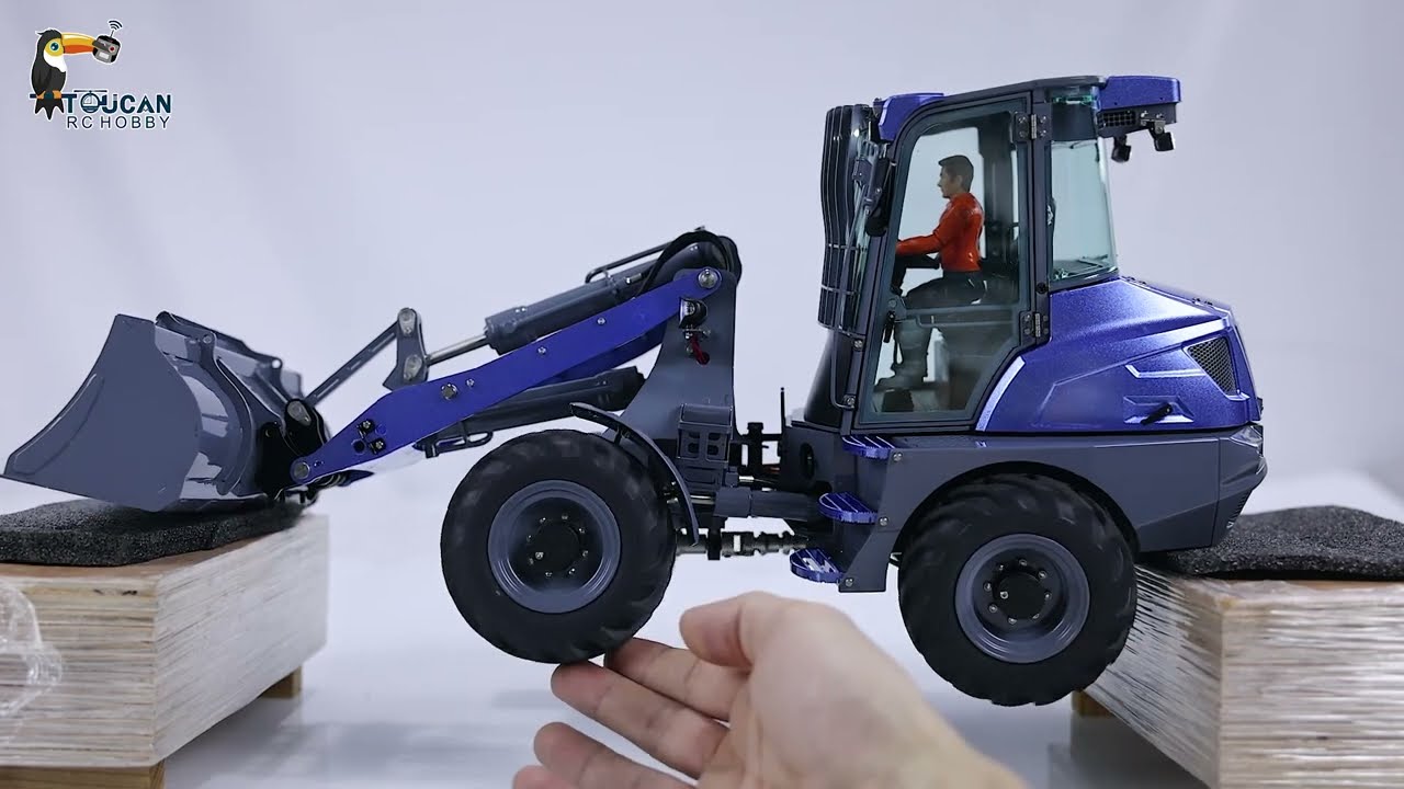 1:14 LESU Metal RC Hydraulic Loader AOUE MCL8 Remote Control Engineer Vehicles