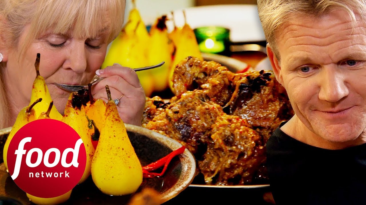 Gordon Ramsay & Mum Cook Oxtail Stew And Chilli Poached Pears | Gordon Ramsay's Festive Home Cooking