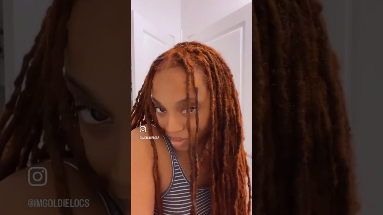 I went Ginger! Check out the process #locs #hairstyle #naturallocs #ginger