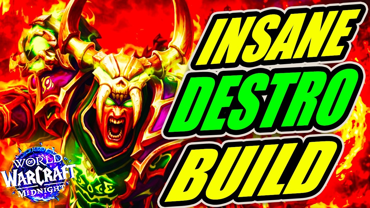 BEST DESTRUCTION WARLOCK BUILD + BURST ROTATION + MACROS +STATS Midnight 12.0 World of Warcraft PvP