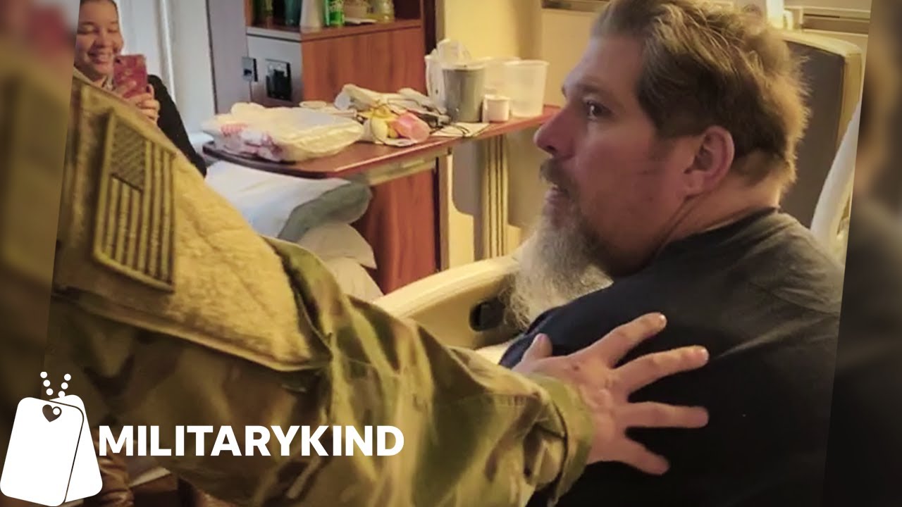 Soldier returns home for dad's surgery | Militarykind