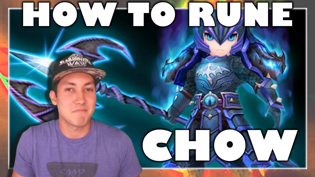HOW TO RUNE CHOW (WATER DRAGON KNIGHT) | G3 SUMMONERS WAR REVIEW