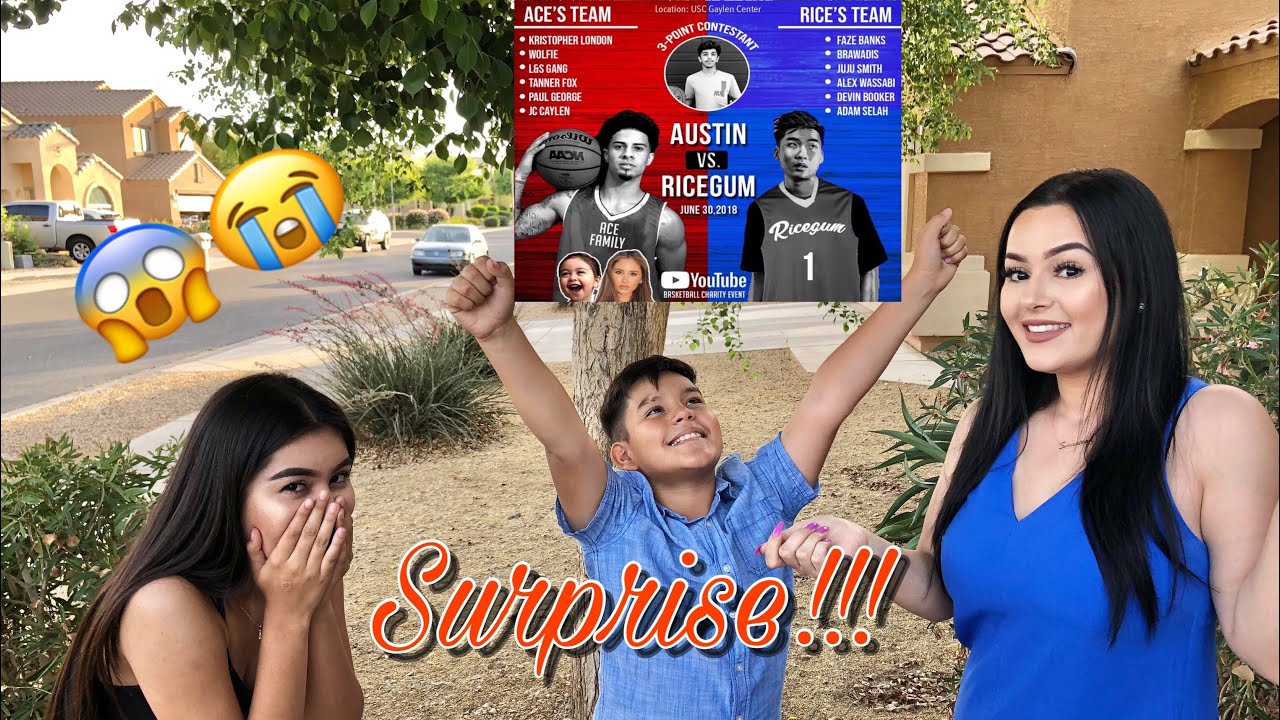 Surprising Our Kids With THE ACE FAMILY Basketball Charity Event! 😱😭
